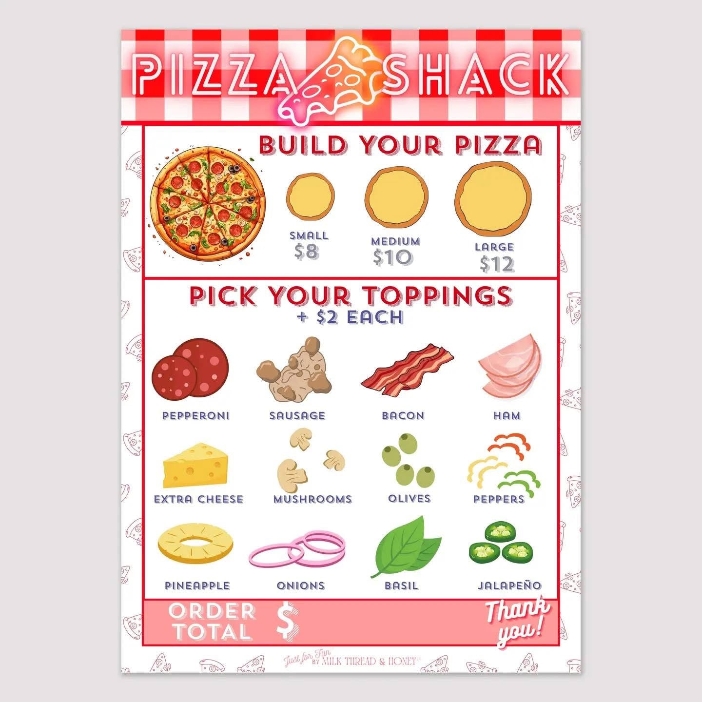 Pretend Play Notepad