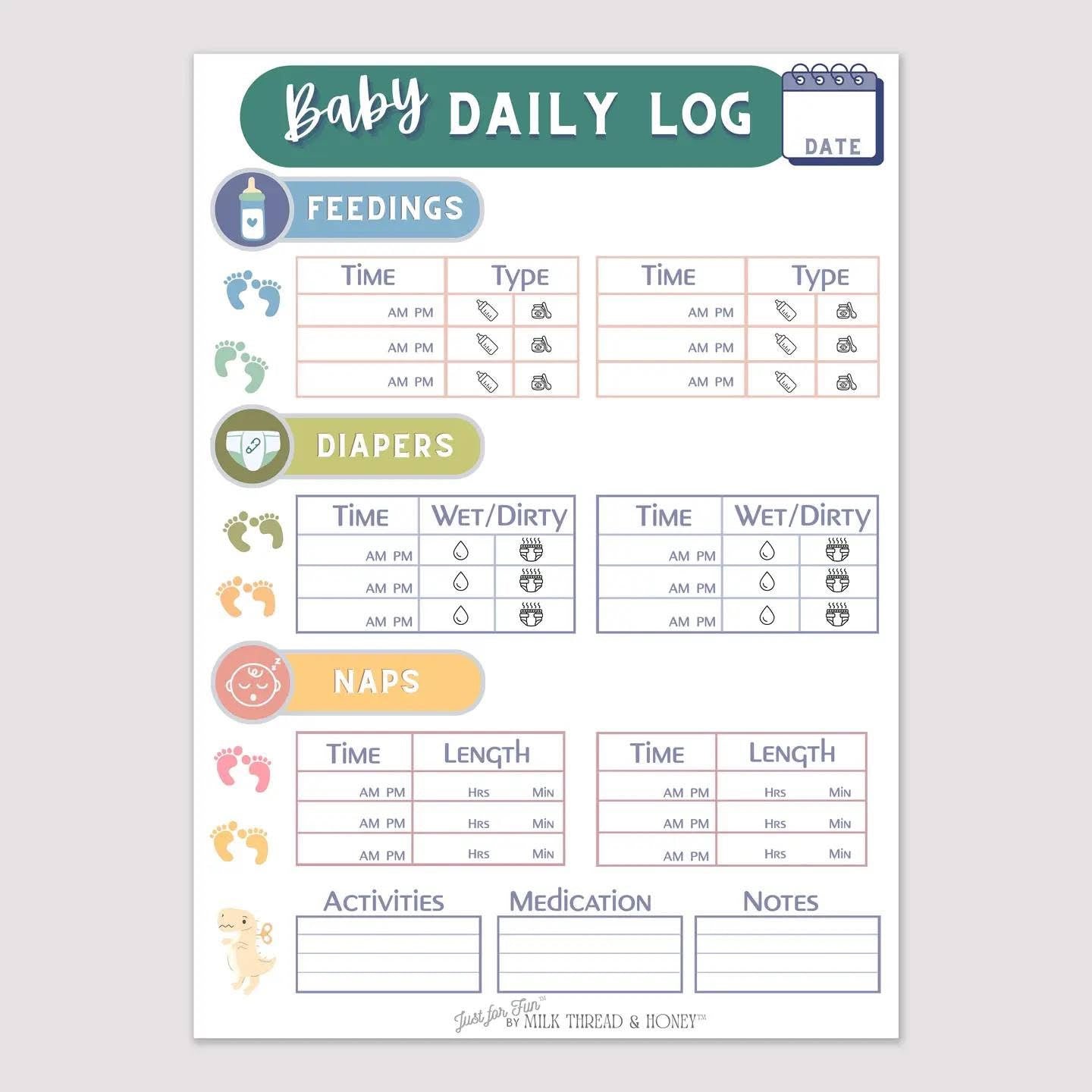 Pretend Play Notepad