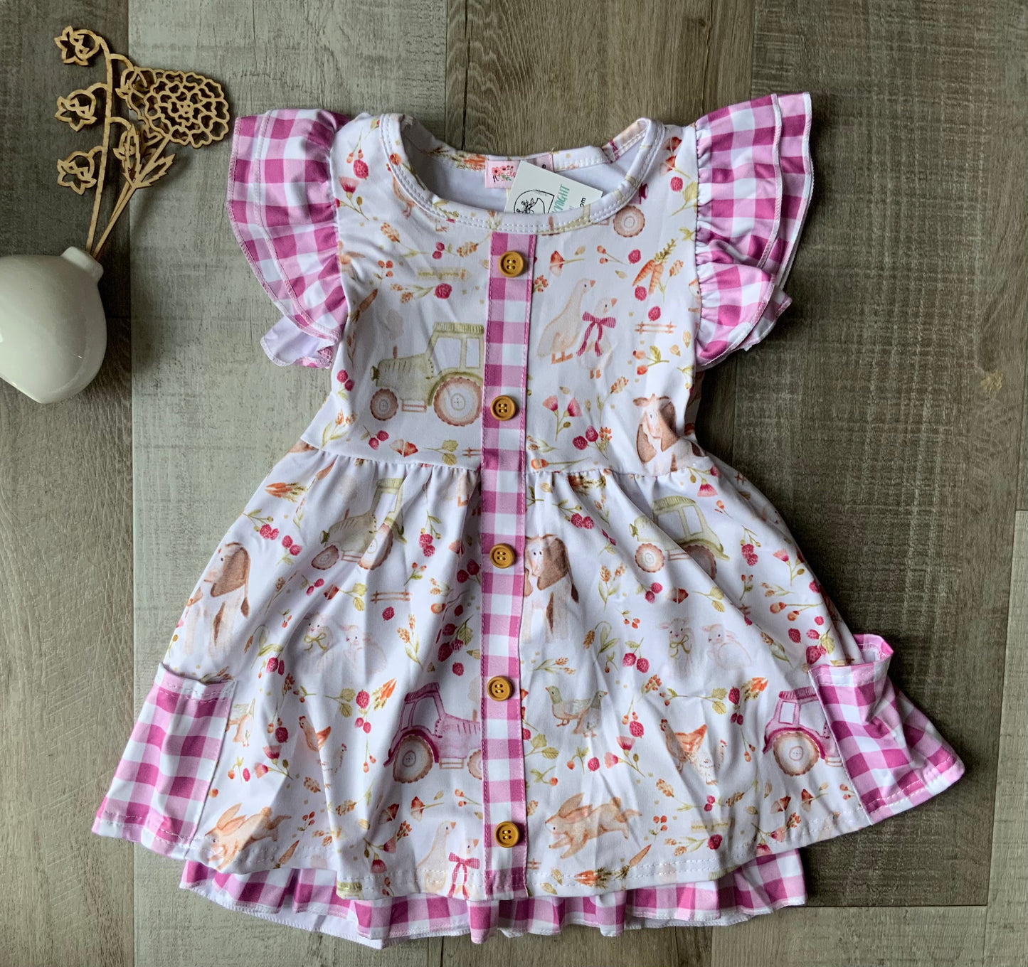 Raspberry Farm Dress