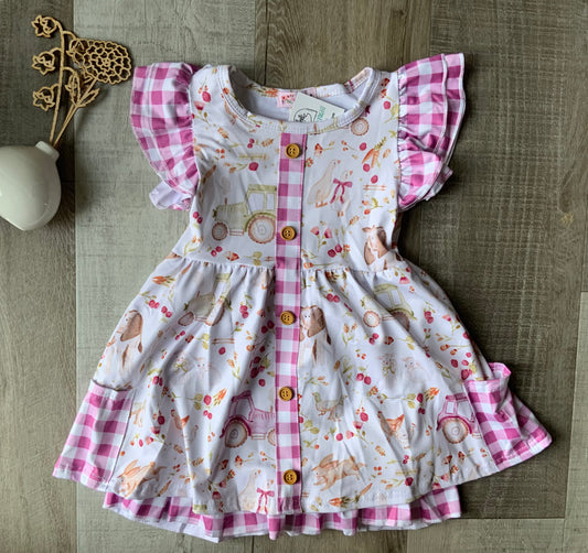 Raspberry Farm Dress