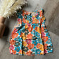Floral Smocked Ruffle Detail Tank
