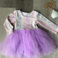 Blush & Blooms Long Sleeve Tutu Dress