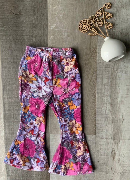 Mauve What's Up Buttercup Ribbed Velvet Bells