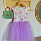 Lavender Blooms Tank Tutu Dress