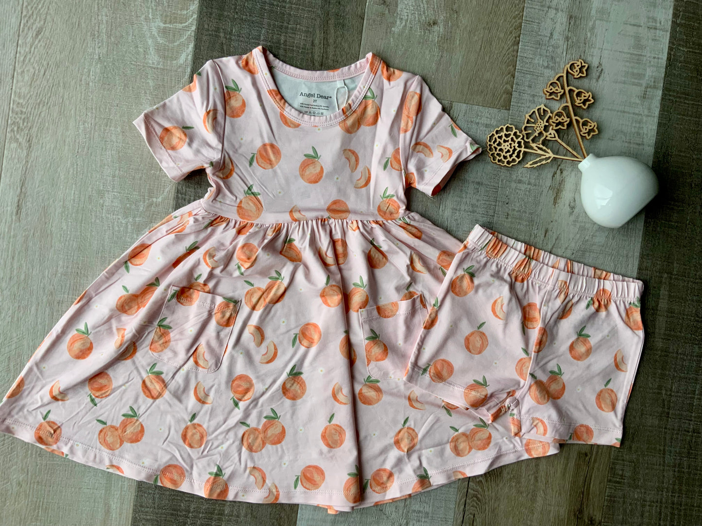 Sweet Peach Twirl Dress