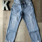 Youth Medium Wash Mid Rise Straight Leg Jeans by KanCan