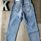 Youth Medium Wash Mid Rise Straight Leg Jeans by KanCan