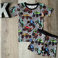 Monster Truck Shorts Pjs