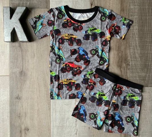 Monster Truck Shorts Pjs