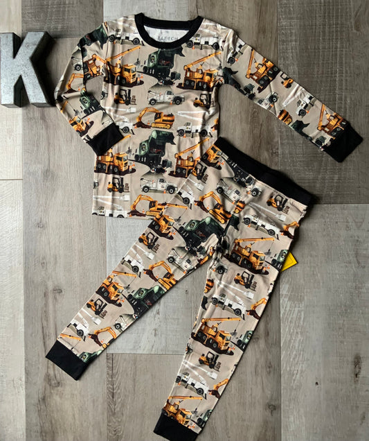 Work Hard, Play Hard Long Sleeve Pjs