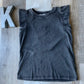 Washed Black Ruffle Top