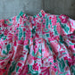 Pink Boho Boot Smocked Dress