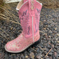 Pink Glitter Boots