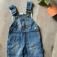 Boys Denim Shorts Overalls