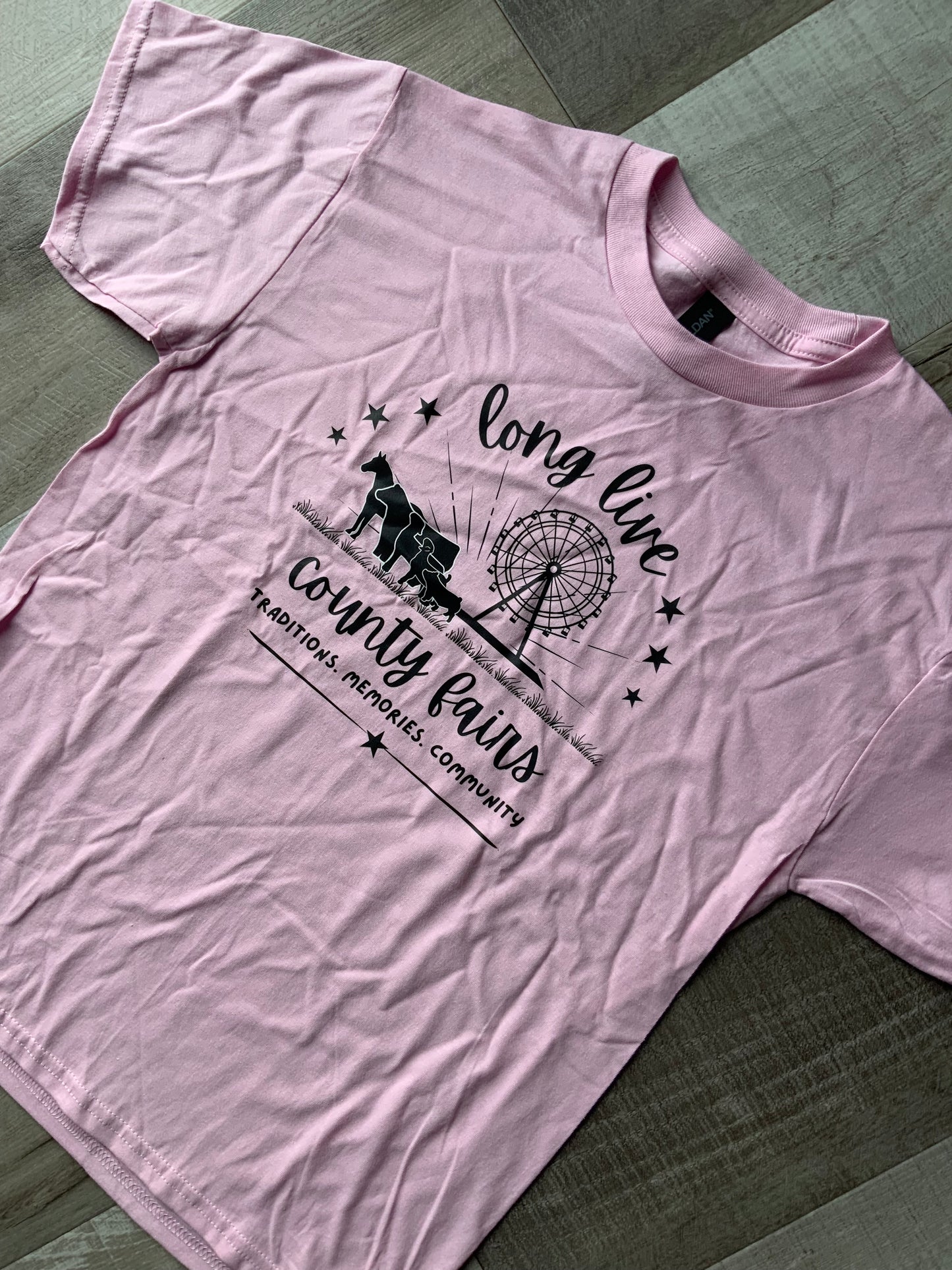 Pink Long Live County Fairs T-Shirt