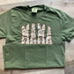 Olive Green Camo Mama Tee