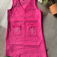 Pink Corduroy Boot Stitch Jumper