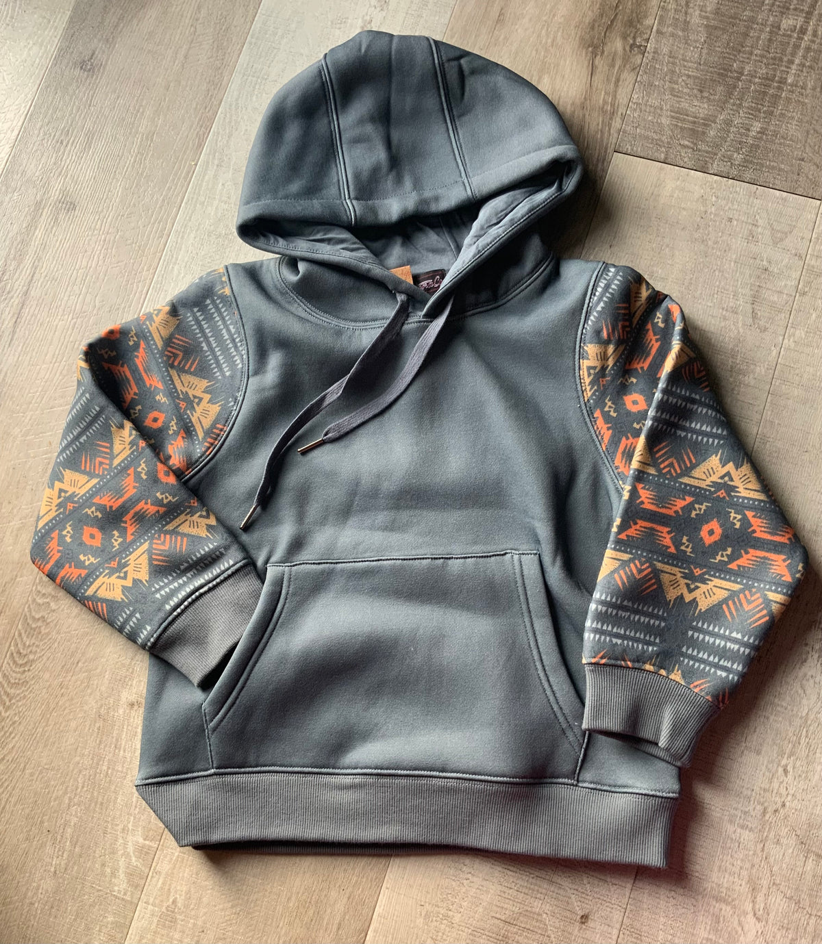 Charcoal Aztec Hoodie