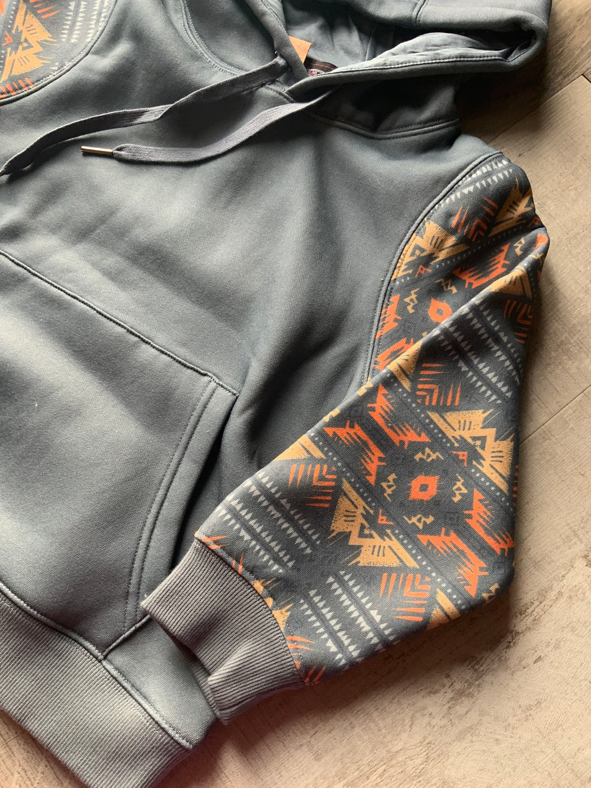 Charcoal Aztec Hoodie