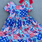 Patriotic Patchwork Pocket Dress