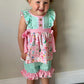 Farmyard Bow Ruffle Shorts Set