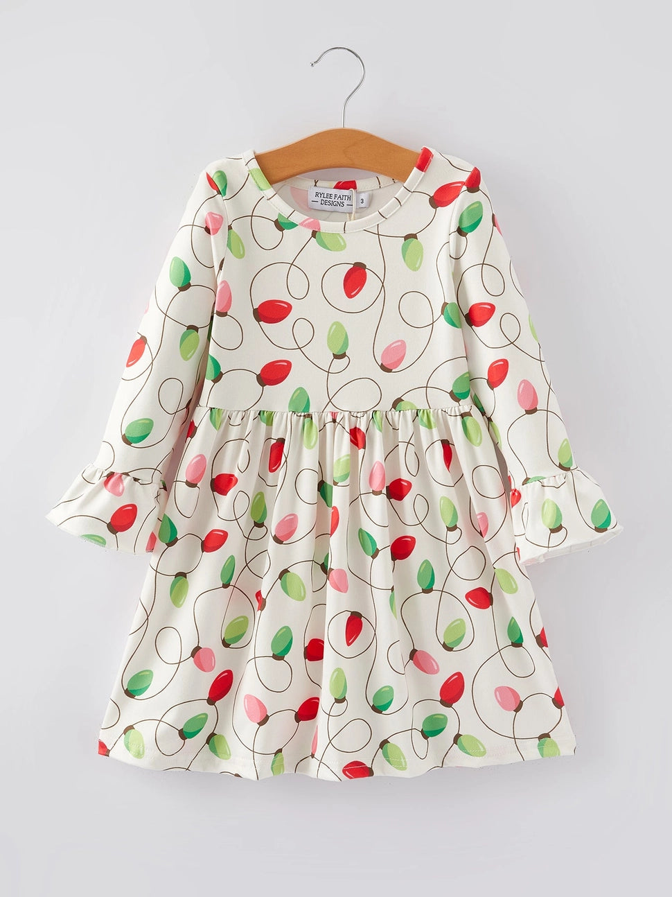 Christmas Lights Twirl Dress