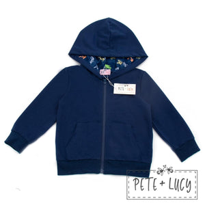 Navy Hoodie by Pete & Lucy