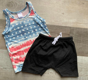 Black Cotton Shorts