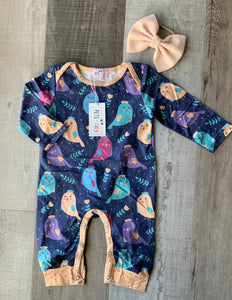 Owl Romper by Pete & Lucy