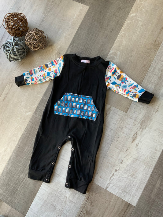 Superhero Romper by Pete & Lucy