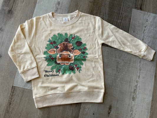 Mooey Christmas Long Sleeve Top