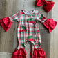 Holiday Truck Ruffle Romper