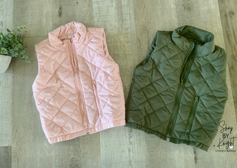 Diamond Quilted Light Weight Vest