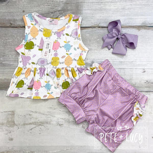 Funny Fruits Shorts Set by Pete & Lucy
