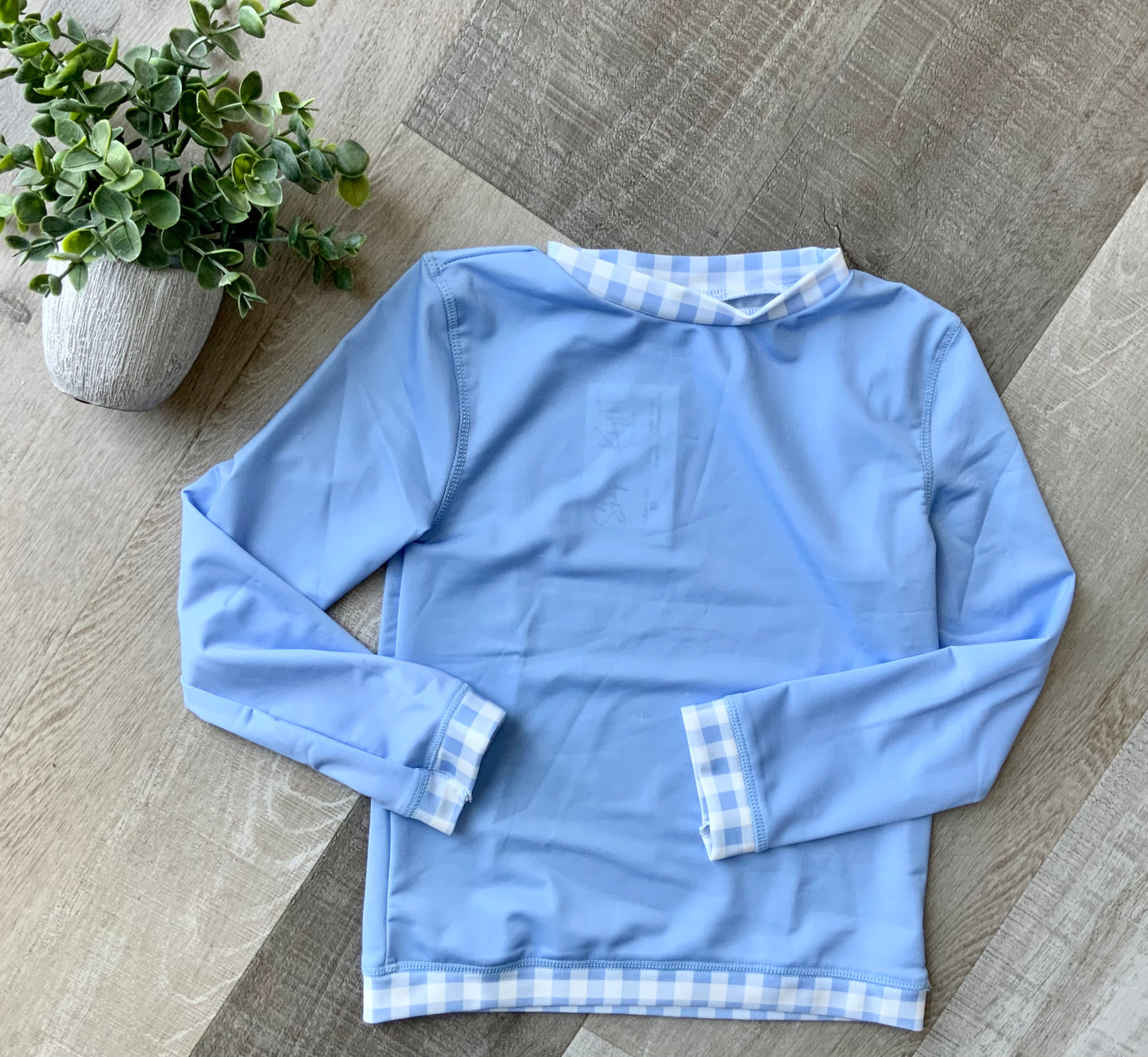 Blue Gingham Rashguard