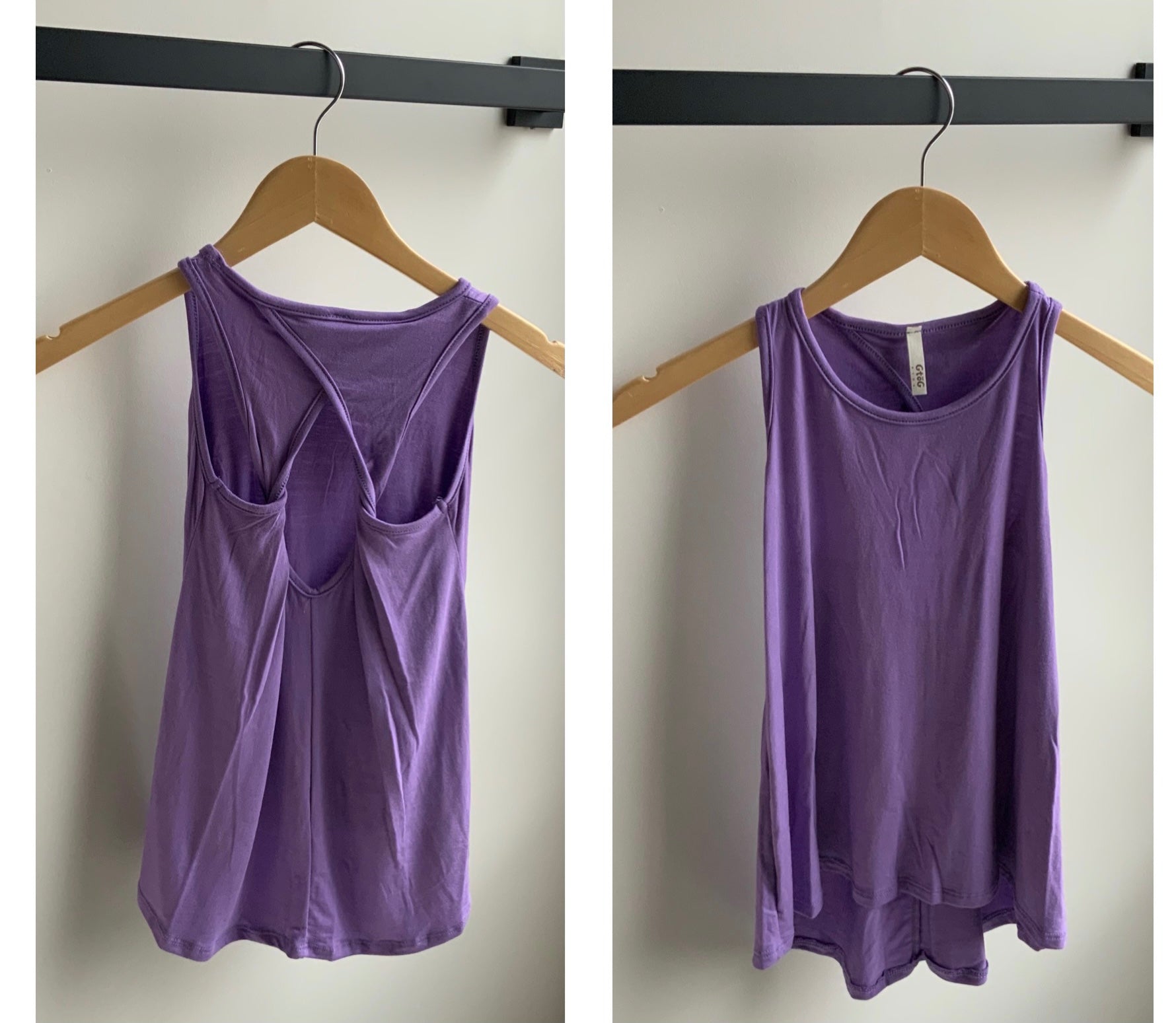 Lavender Tunic Twisted Tank