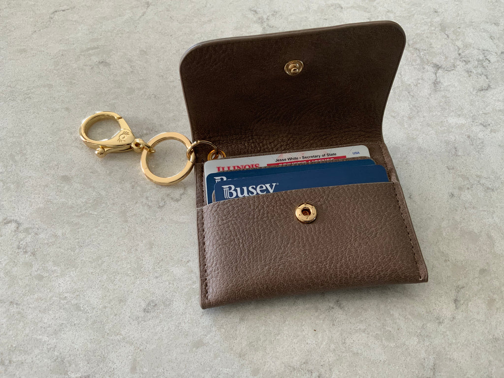 Black Itzy Ritzy Mini Wallet Card Holder & Keychain