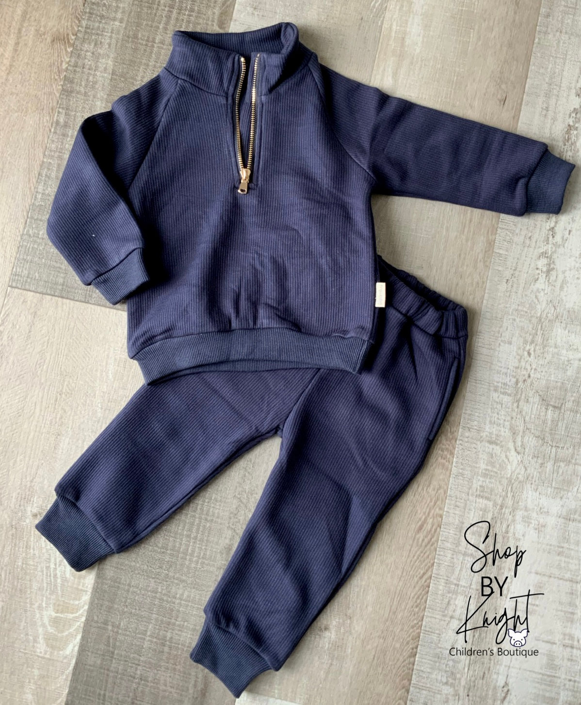 Fleece Lined Ribbed Tracksuit